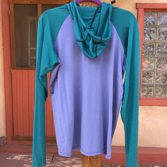 Mens Merino Wool Melanzana hoodie Medium - Picture 4 of 7